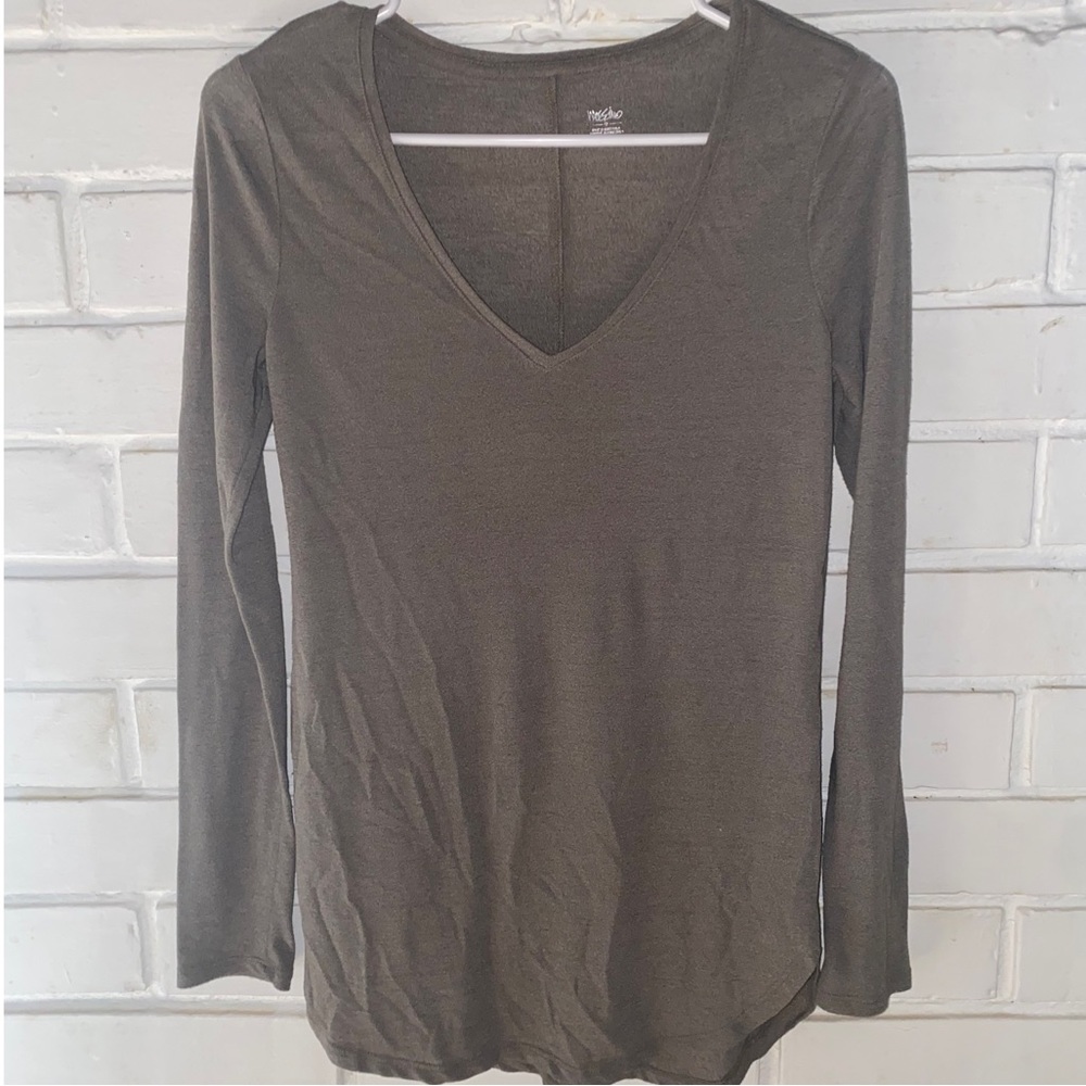 Dark Taupe Long Sleeve Top
